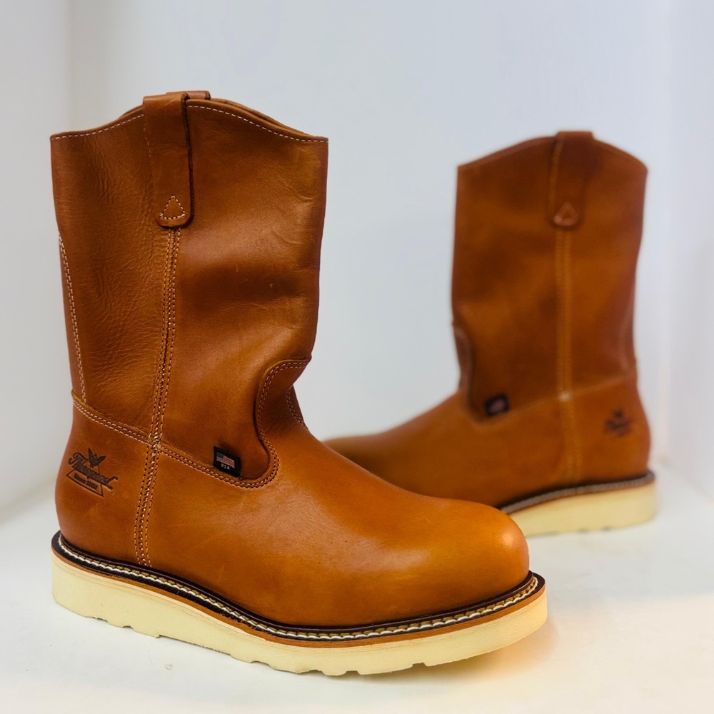NEW WITHOUT BOX THOROGOOD MEN'S AMERICAN HERITAGE WELLINGTON USA WEDGE SOLE BOOT